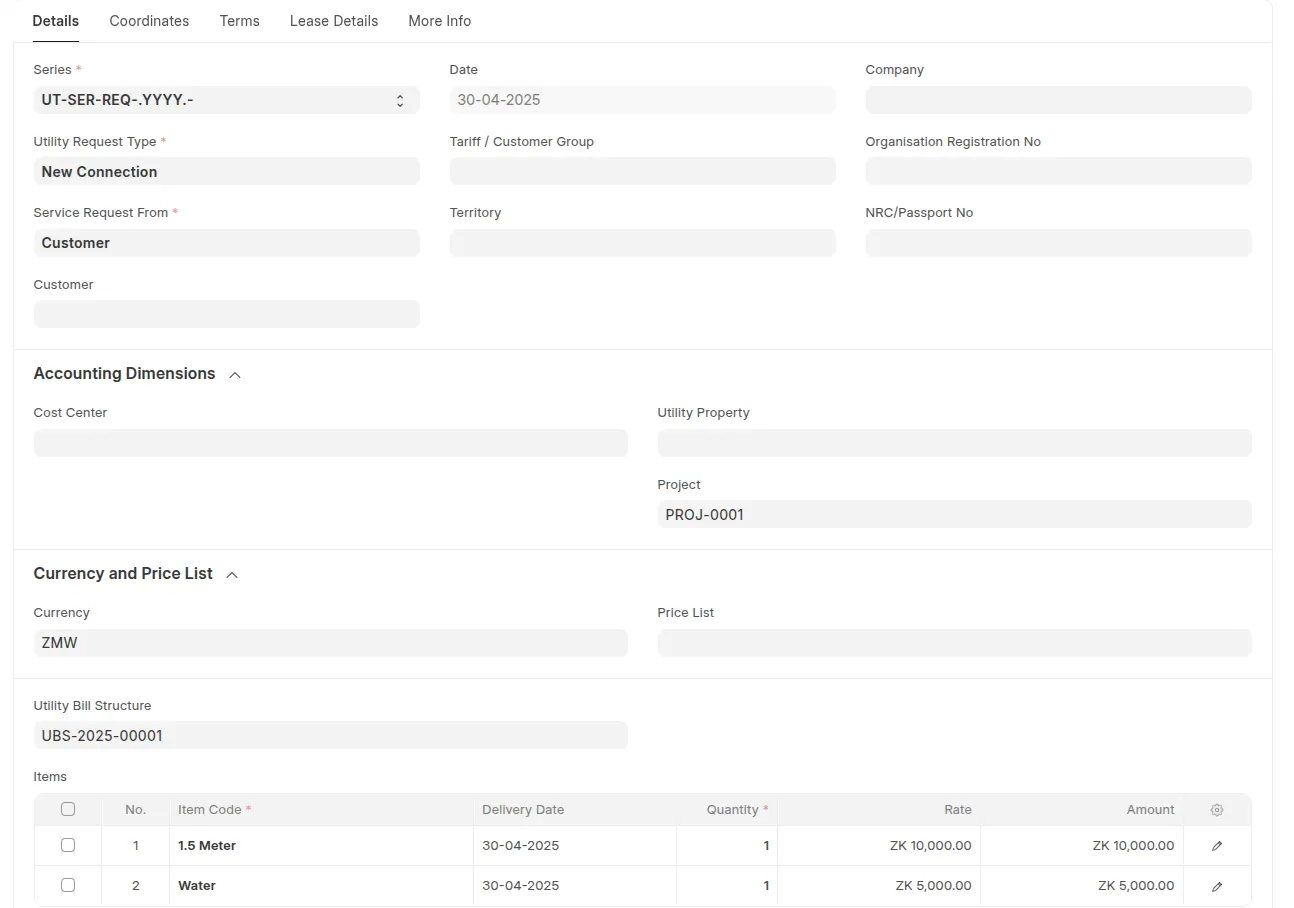Details Tab